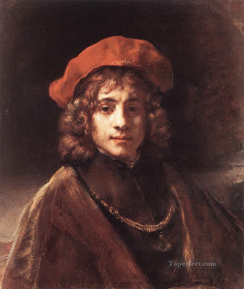 The Artists Son Titus Rembrandt Oil Paintings